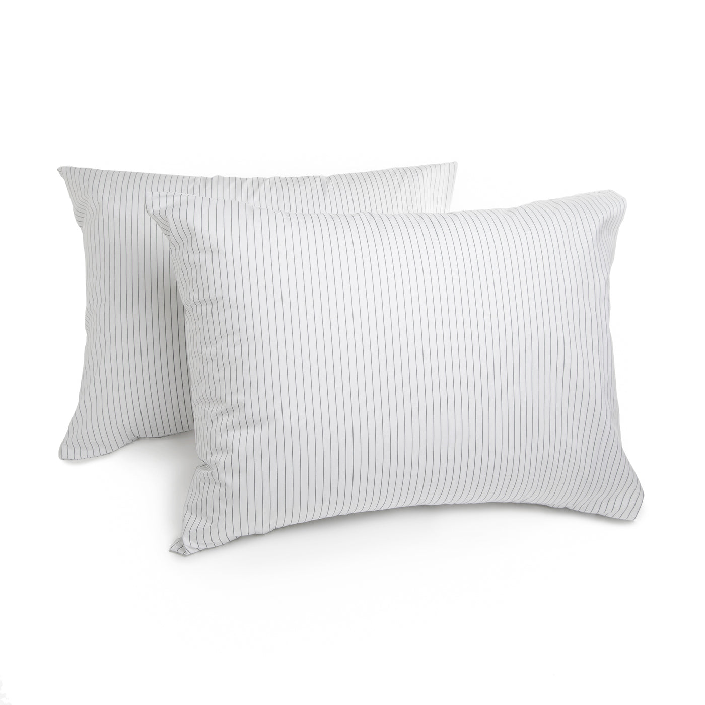 415 Thread Count Percale Pillowcase Set | Pinstripe White