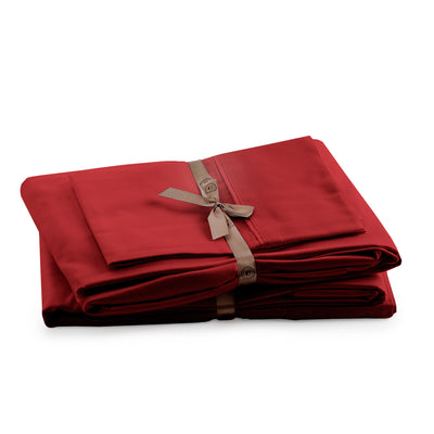 415 Thread Count Percale Bed Sheet Set | Burgundy