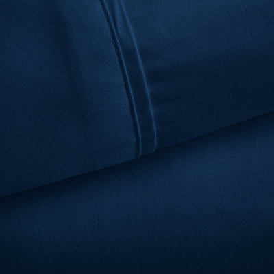 415 Thread Count Percale Bed Sheet Set | Navy Blue