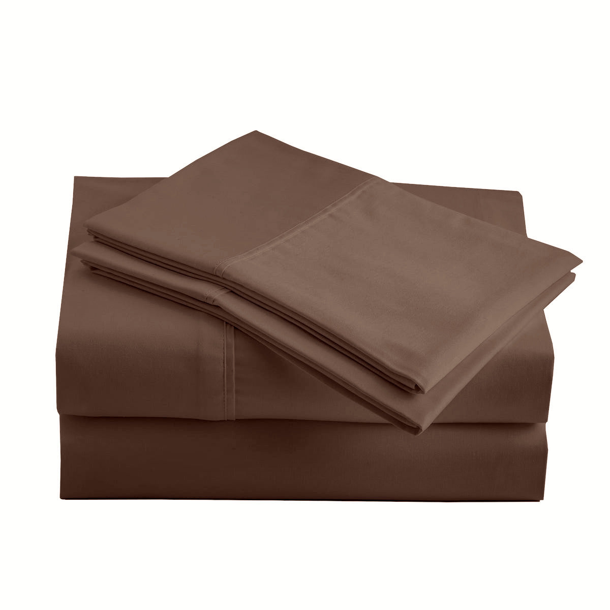 600 Thread Count Sateen Bed Sheet Set | Chocolate