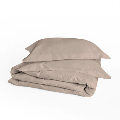 285 Thread Count Percale Duvet Cover Set | Latte