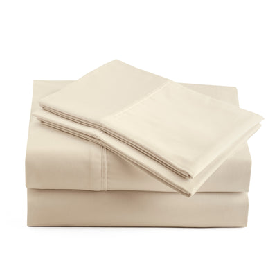 285 Thread Count Percale Bed Sheet Set | Ivory