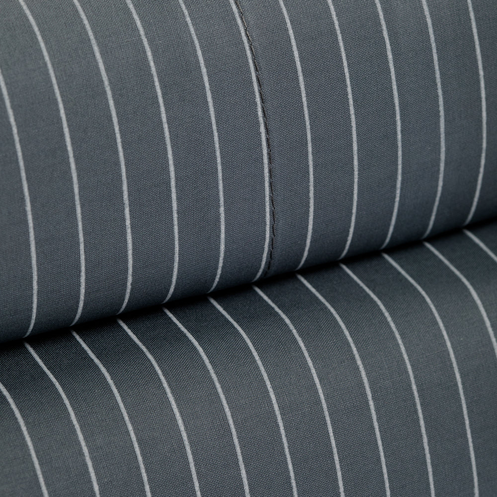 415 Thread Count Percale Bed Sheet Set | Pinstripe Grey