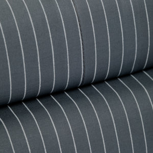 415 Thread Count Percale Bed Sheet Set | Pinstripe Grey