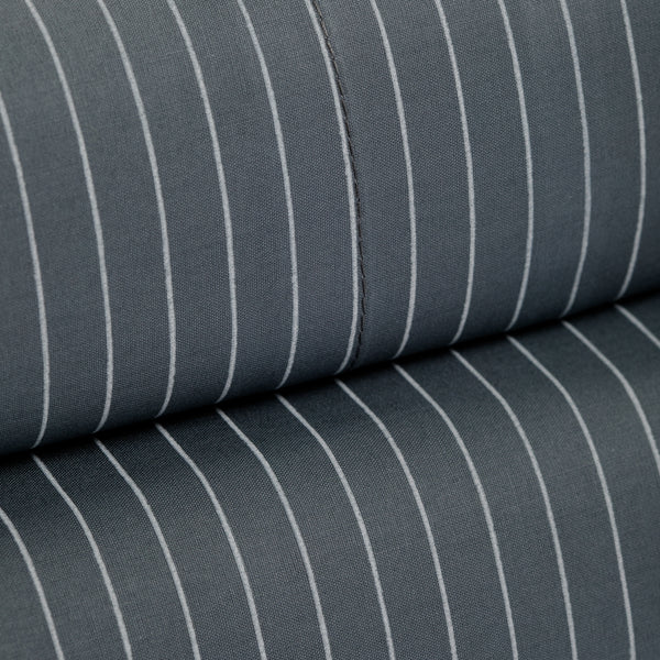 415 Thread Count Percale Bed Sheet Set | Pinstripe Grey